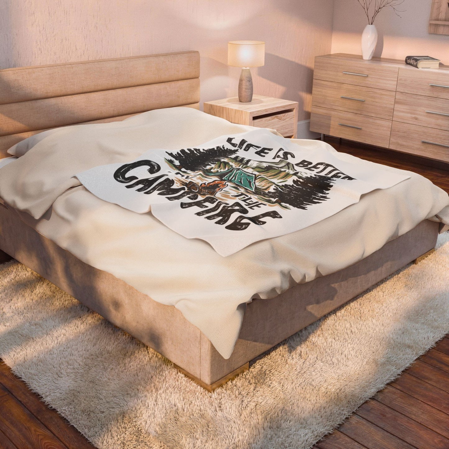 Life Is Better By The Campfire Blanket