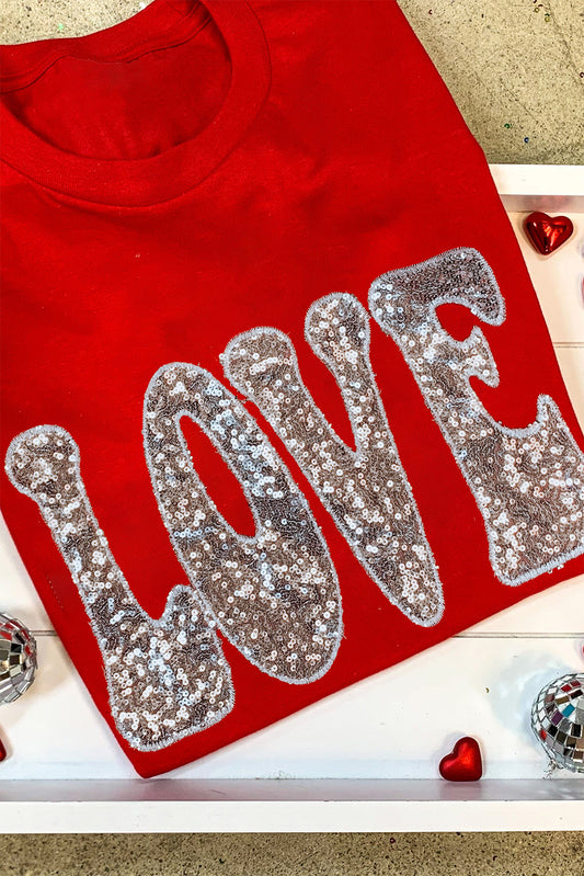 LOVE Sequined T-Shirt