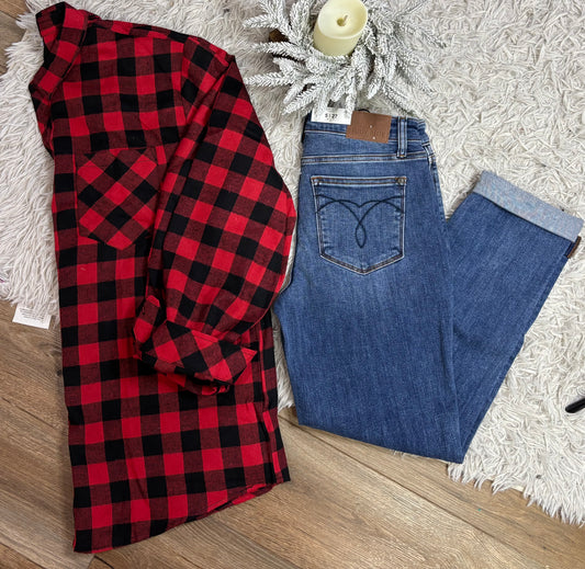 Red Checkered Flannel