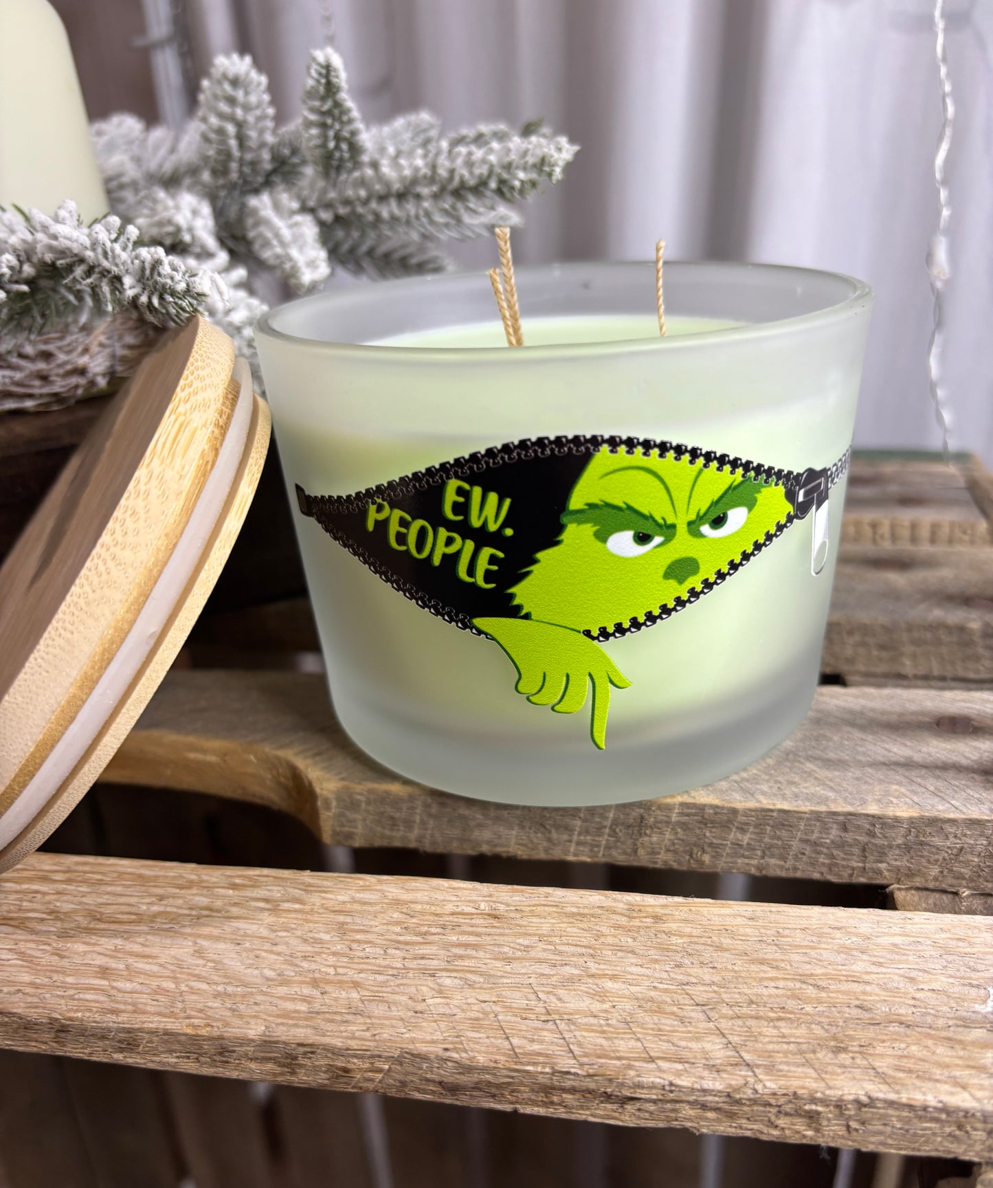 Grinch Candle