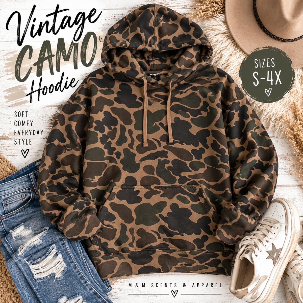 Vintage Camo Hoodie