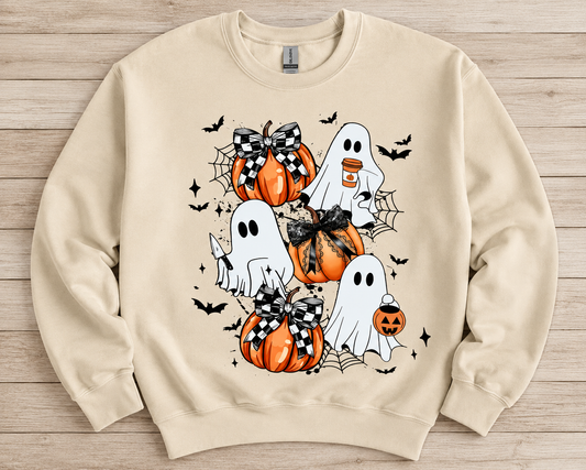 Ghosts & Pumpkins Halloween Graphic