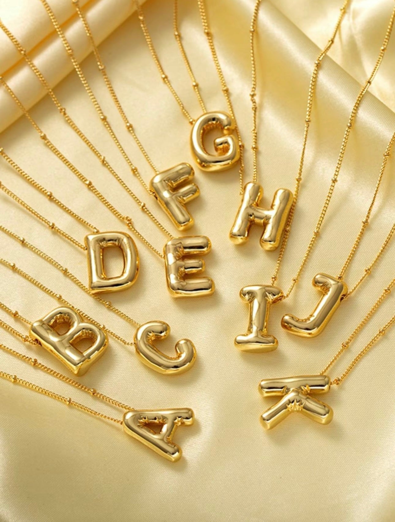 Bubble Letter Necklace