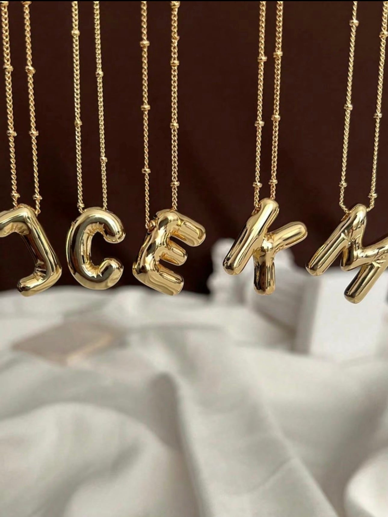 Bubble Letter Necklace