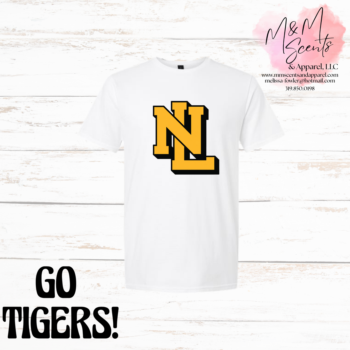 New London NL Logo Tee | Classic School Spirit Shirt