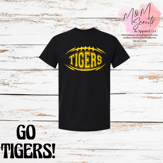 Tigers Football Crewneck Sweatshirt | Black Gameday Pullover