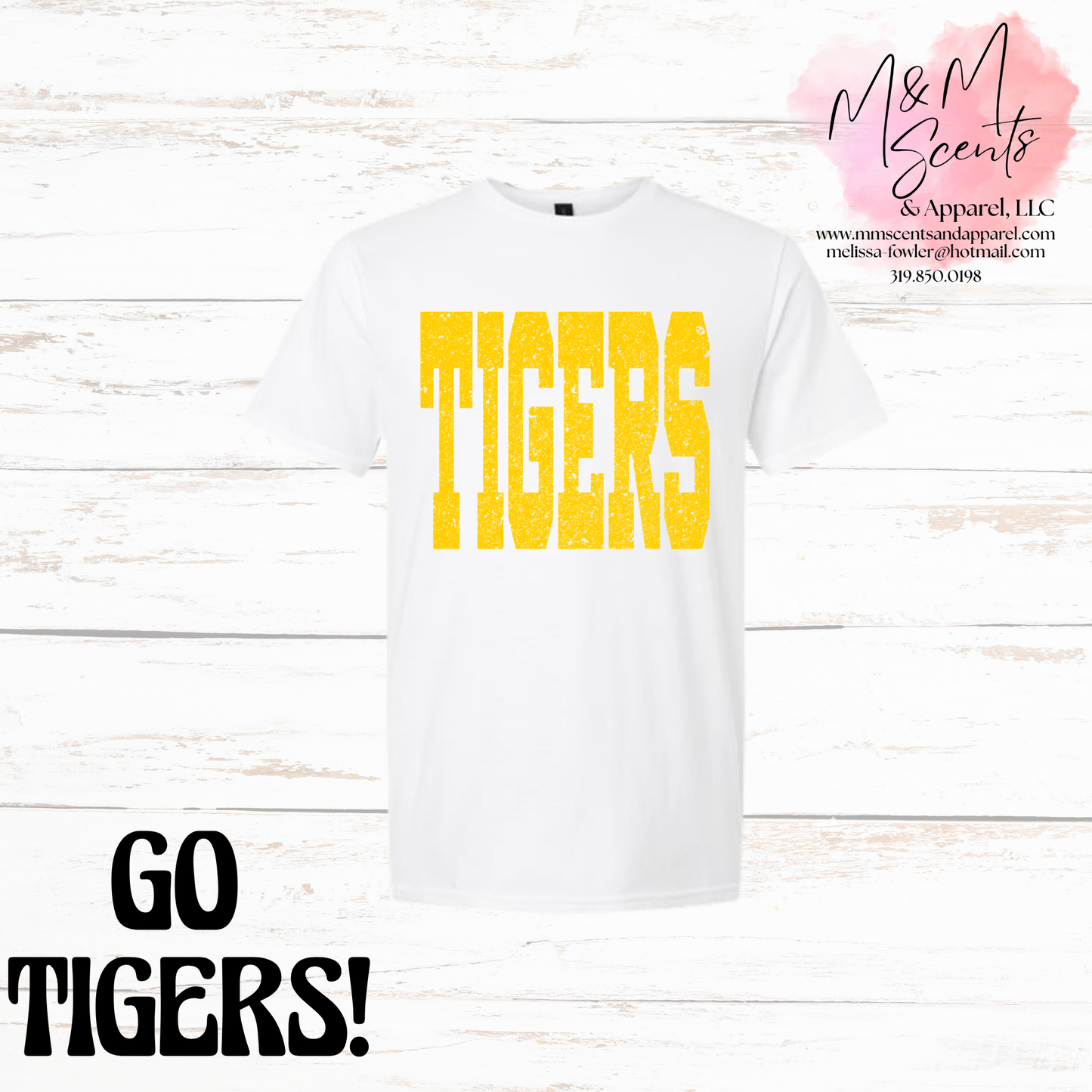 New London Tigers Vintage Block Graphic Tee | School Spirit Shirt | Multiple Colors