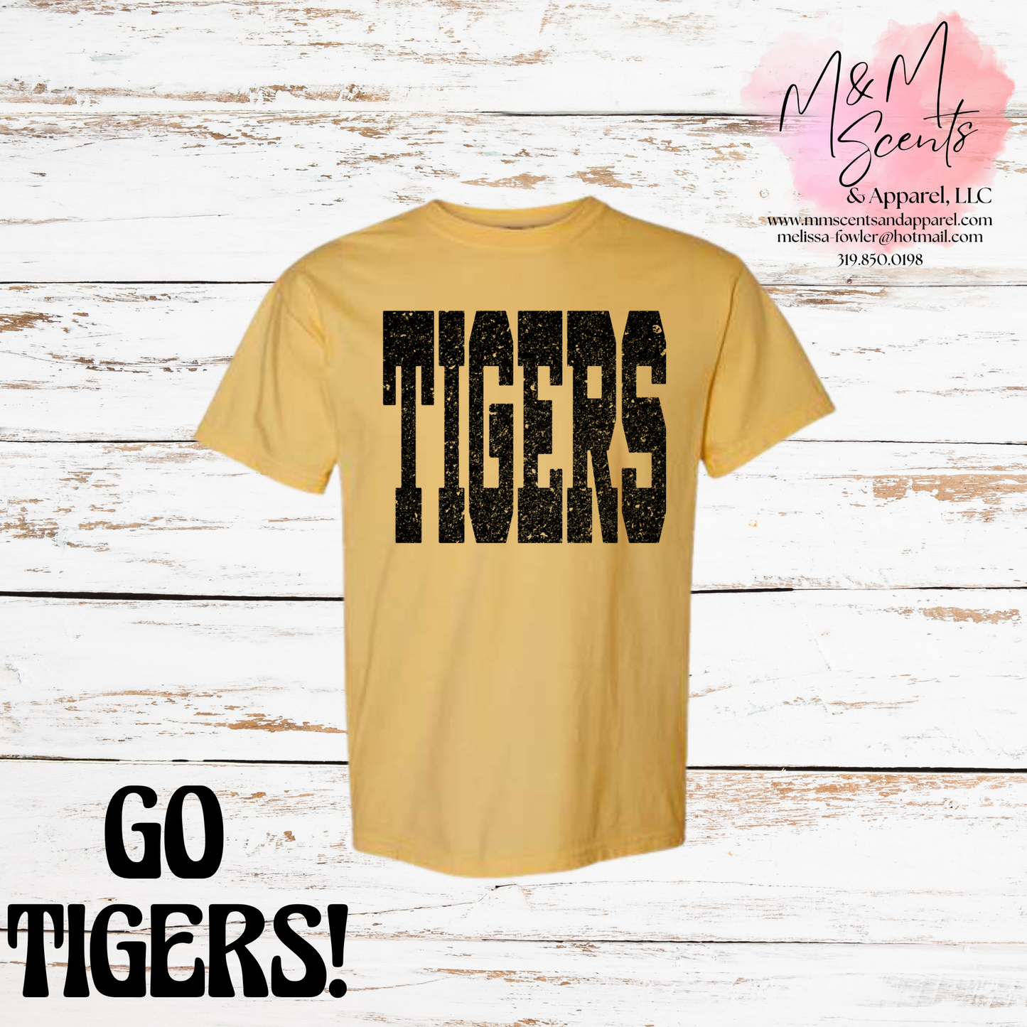 New London Tigers Vintage Block Graphic Tee | School Spirit Shirt | Multiple Colors