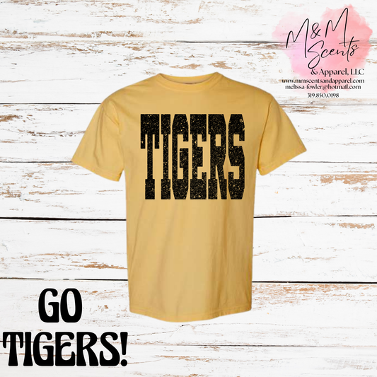 New London Tigers Vintage Block Graphic Tee | School Spirit Shirt | Multiple Colors