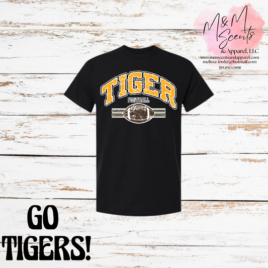 Tiger Football Graphic Tee | New London Tigers Game Day Shirt