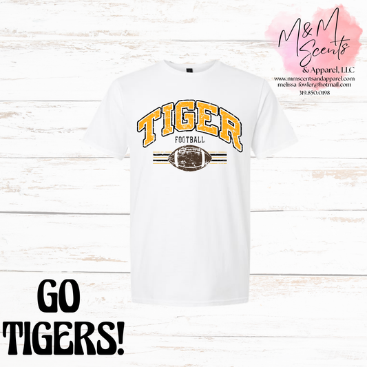 Tiger Football Graphic Tee | New London Tigers Game Day Shirt