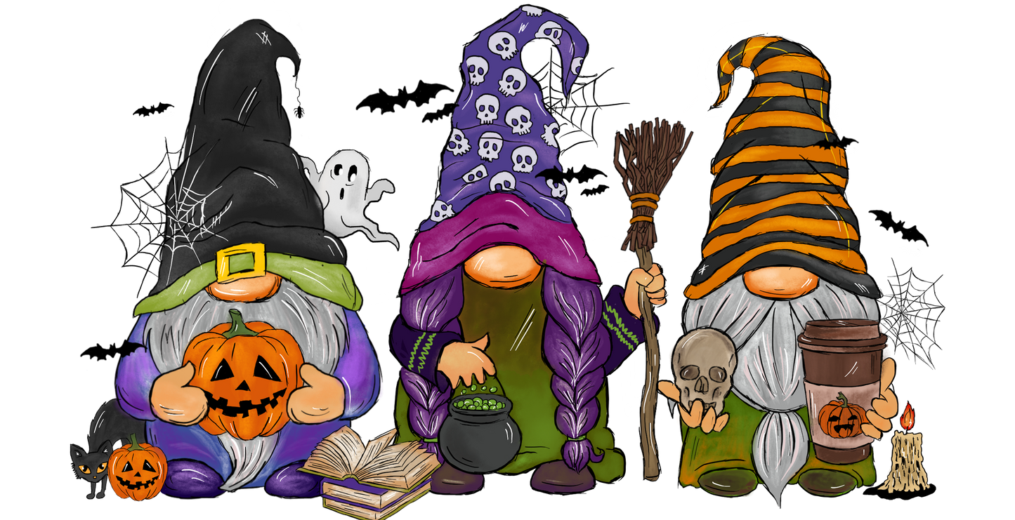 3 Halloween Gnomes