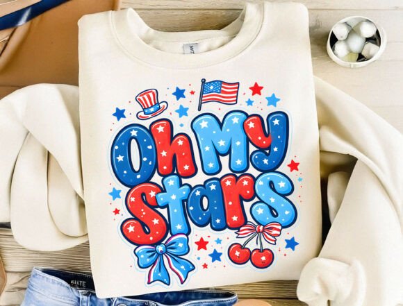 Oh My Stars Patriotic Graphic Tee
