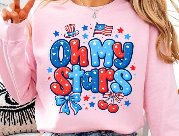 Oh My Stars Patriotic Graphic Tee