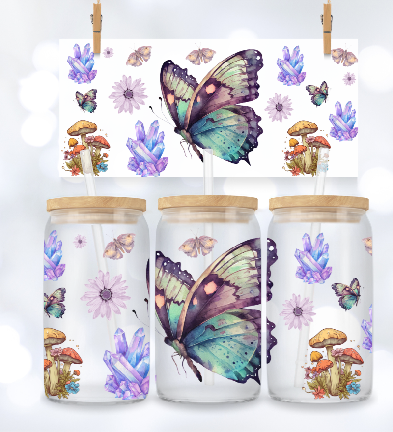 Butterfly & Crystals