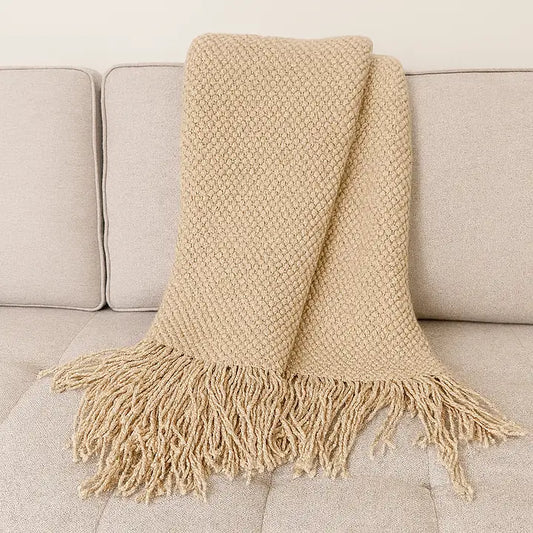 Knit Textured Throw Blanket