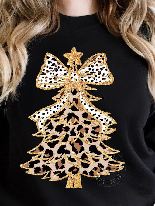 Leopard Tree with Bow