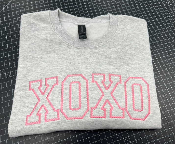 XOXO Embroidered Crewneck